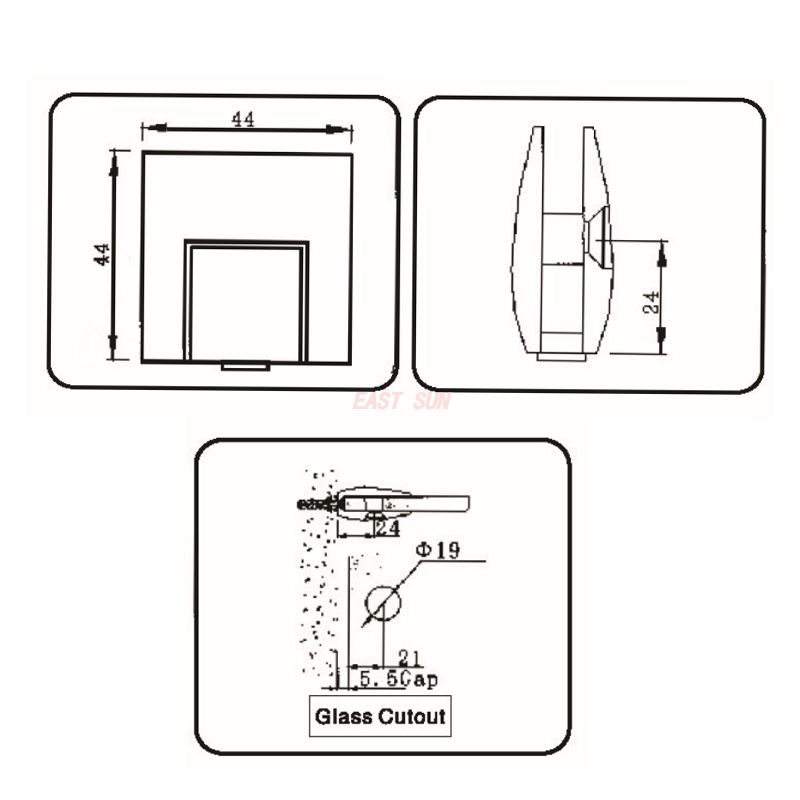 Pince &agrave; verre &agrave; 3 voies