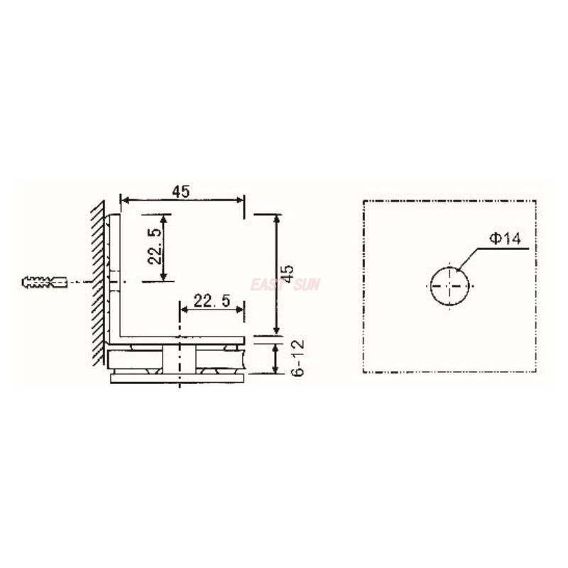 pince &agrave; verre 90 degr&eacute;s