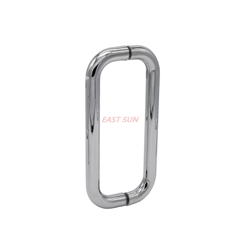 Poignées de porte de douche dos à dos solides de 6 po de diamètre de 3/4 po sans rondelles métalliques