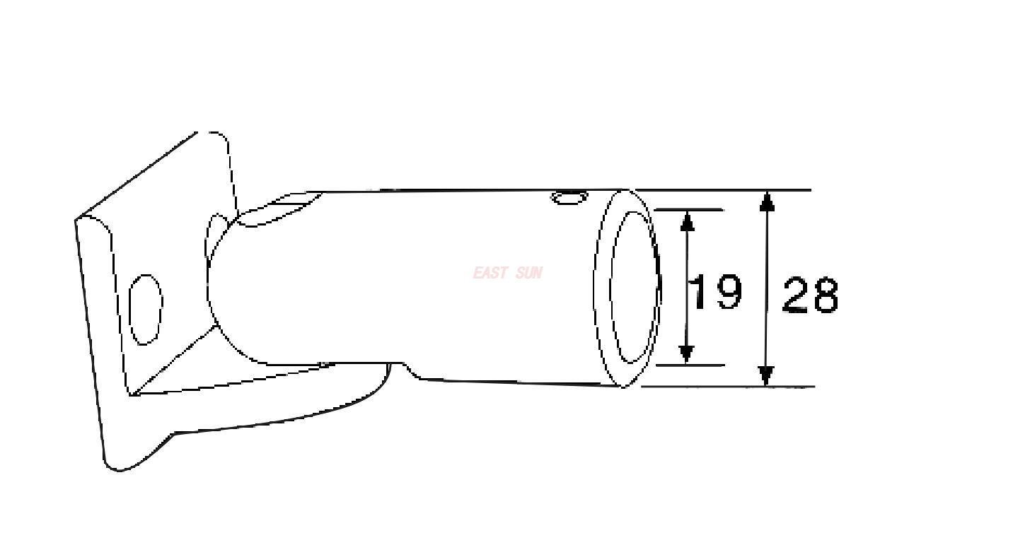Connecteur de douche mur à tube 