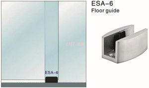 Pince à verre pour sol de porte coulissante robuste
