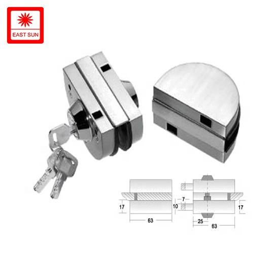 Loquet de douche populaire en Europe dans la serrure de porte en verre