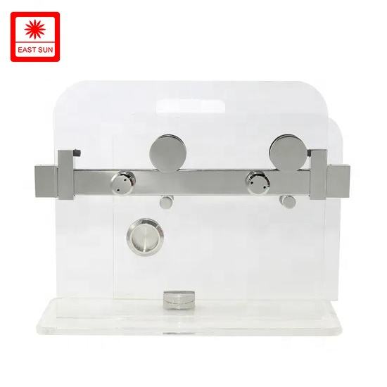 Kit de quincaillerie de porte de grange en acier inoxydable personnalisé, douche sans cadre, quincaillerie de porte coulissante automatique en verre