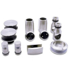 Kit de quincaillerie pour porte de douche coulissante en verre SS304 sans cadre