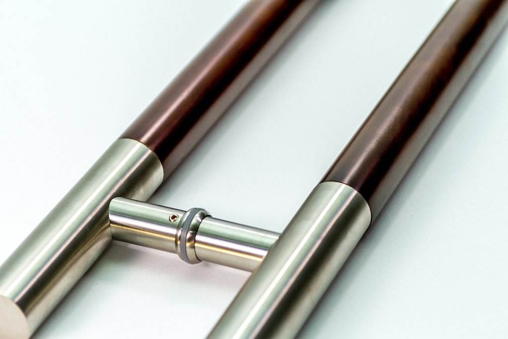 Poignée de traction carrée en acier inoxydable, quincaillerie de porte en verre, poignée de porte de douche