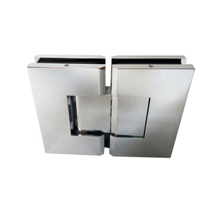 Charnière de porte de douche réglable verre à verre à 180 degrés pour verre 1/2″ – 3/8″