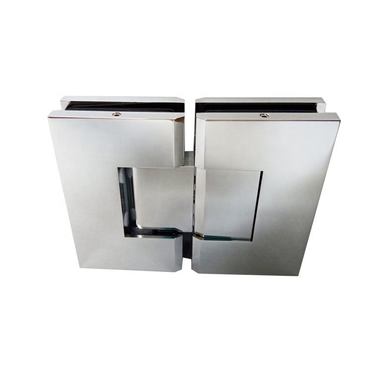 Charnière de porte de douche réglable mur à verre à 90 degrés pour verre 1/2″ – 3/8″ 