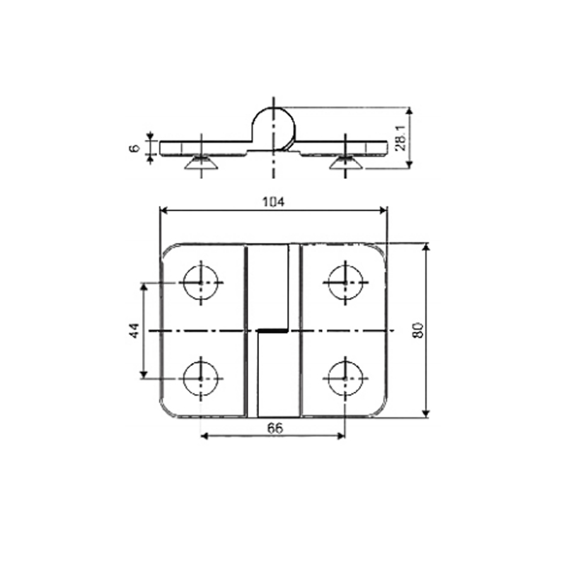 Charnières à montée automatique ESD-1001 en laiton
