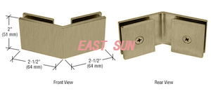  Pince verre à verre carrée à 135 degrés