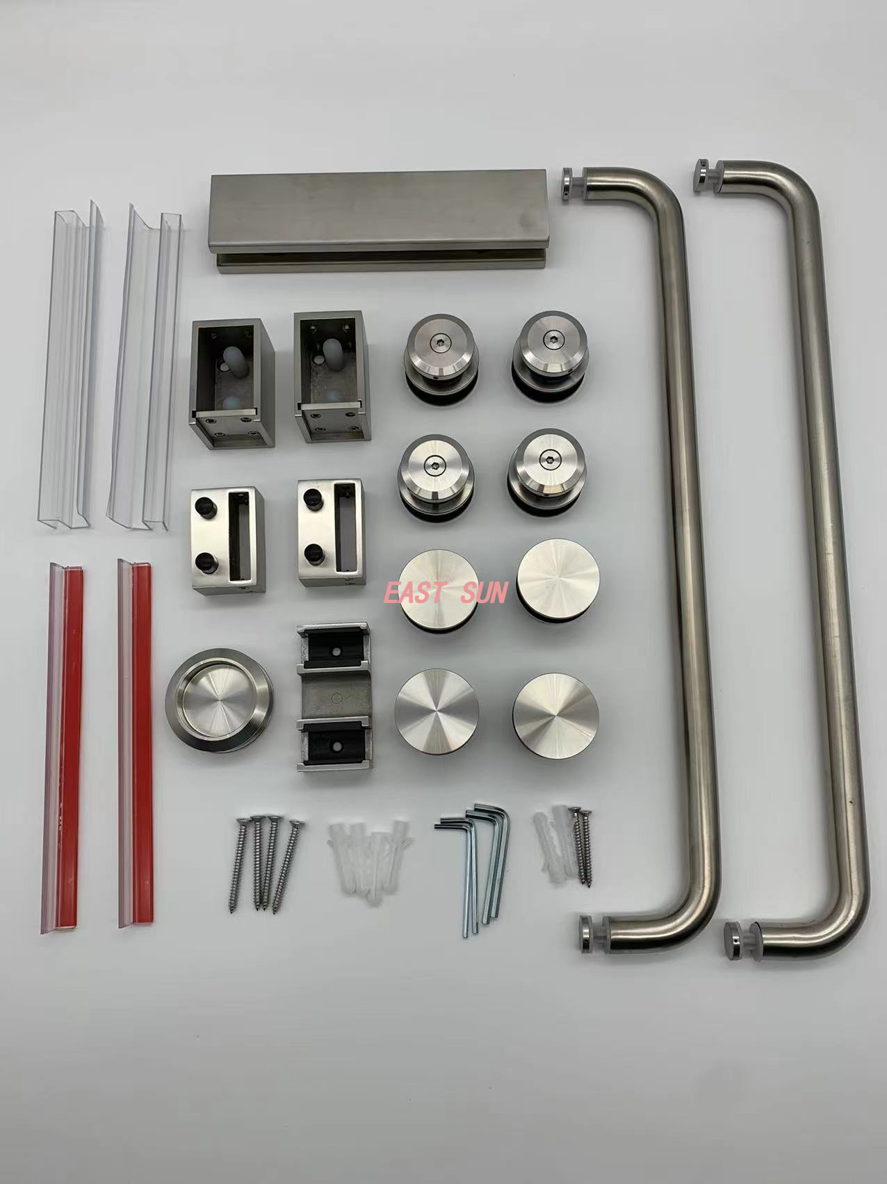 Système de porte de douche coulissante à deux portes de la série Cambridge de luxe à 180 degrés